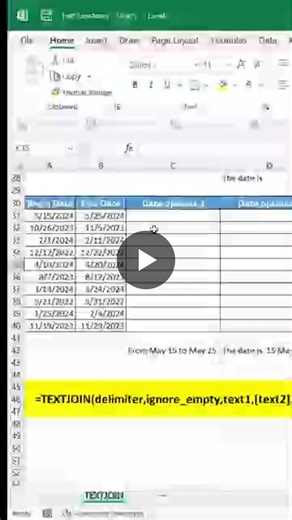 Stop Struggling with Text in Excel! [TEXTJOIN Function Explained] Tired of manually combining cells? Discover the power of TEXTJOIN. Make text manipulation… | Sheet Tricks