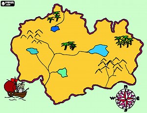 mapa do tesouro para imprimir , desenho mapa do tesouro