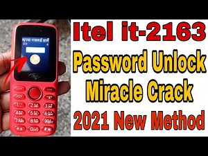 Itel it2163 Password Unlock With Miracle Crack || 2021 Method || Ramu Mobile Solution
