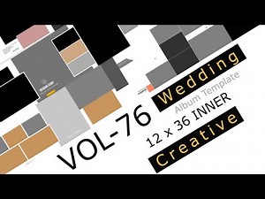 wedding album design psd template in photoshop (vol 76)