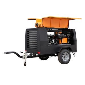 [Hot Item] Portable Diesel 185cfm Air Compressor with Diesel Engine