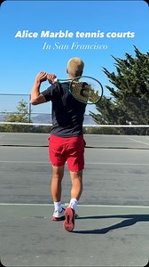 One of San Francisco’s most unique tennis courts at Alice Marble 🎾 The tennis courts are located at the top of a hill where you can see the city, Alcatraz and the ocean. The surface was in decent condition and they were fairly easy to get to. Comment below which city I should visit next 😊🌍 #tennis #sanfransisco | Dylan Gee