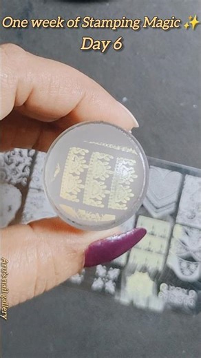 one week of Stamping Magic ✨ Day 6#nailart2025 #shorts #shortvideo