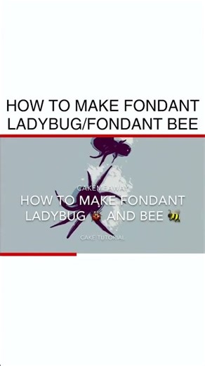 Cute Fondant Crafts: Make Adorable Ladybugs & Bees #FondantArt #DIYBaking
