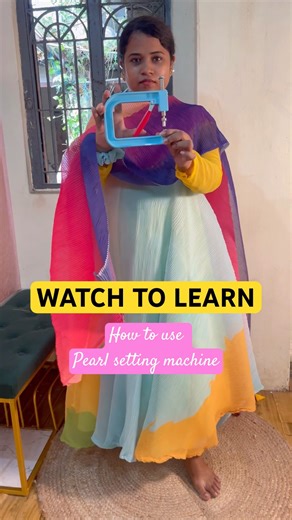 How to use pearl setting machine #tipsandtricks #sewingtutorial #patternmaking #outfitfromscratch