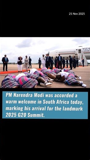 PM Modi Arrives in South Africa for Historic G20 Summit 2025 | The Indus Report