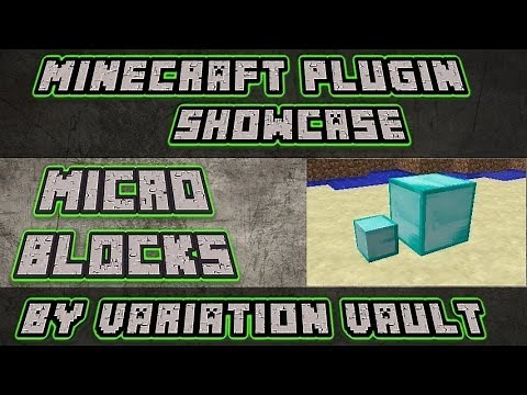 Minecraft Bukkit Plugin - Micro Blocks - mini minecraft blocks!