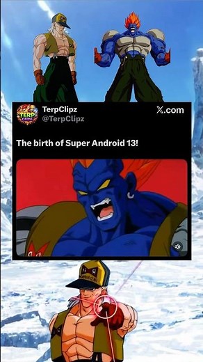 The Birth of Super Android 13 | DBZ : Super Android 13! #dbz #dragonballz #anime #edit #shorts #fyp