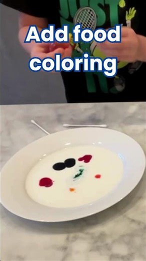 Milk Explosion✨ This is basically magic for kids!! #kidsactivities