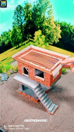 ​Built a T-Shaped Two-Story Mini Brick House 🏠 vs LEGO Bricks | Ultimate DIY Comparison#diy #house