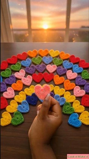 How to make crochet Hearts 🩷 | Easy Crochet Tutorial #craft #crochet #crocheting
