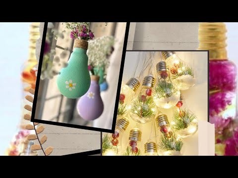 Bulb painting ideas/DIY Led bulb crafts/How to recycle LED bulbs/ #bulbpainting #bulbcrafts
