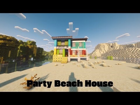 Minecraft Party House | Speed Build | 🌴