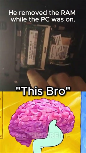 “He removed the RAM while the PC was on💀” #pcgaming #benchmark #rtx5050 #gtx1080ti