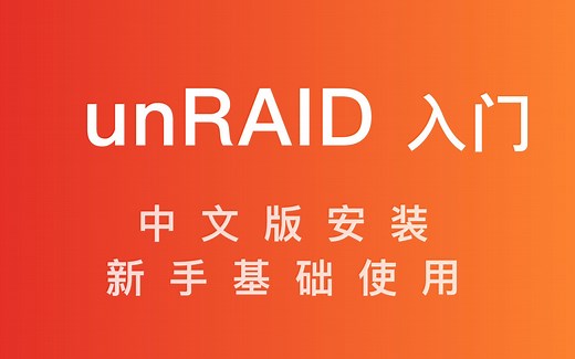 中文版 unRAID 安装及入门使用教程