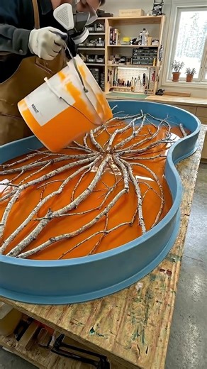 Insane Glowing Epoxy Resin Table Build 🪵
