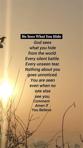 God Sees What You Hide | God Sees This | This Message From God Will Comfort You #jesus #quotes #fyp