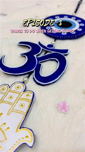 DIY Evil Eye Wall Hanging | things to do when getting bored | Ep 3 #diy #evileye #wallhanging #yt