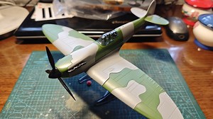 【玩具积木测评】AIRFIX 1/48 二战英国喷火式战斗机乐高积木玩具