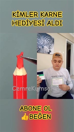 Who received a report card gift? 🤔