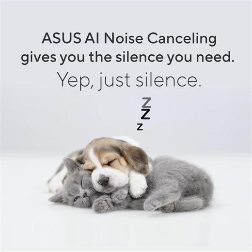 ASUS AI Noise Canceling = pure silence | ASUS