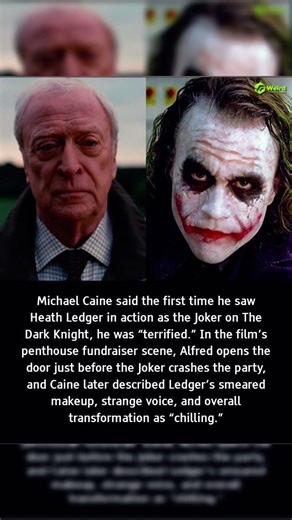 Why Michael Caine was actually terrified of Heath Ledger 🤡🎭#heathledger #joker #thedarkknight