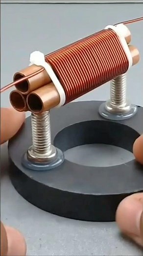 New How to make free energy generator 220v using big magnet with copper pipe 100% #shorts