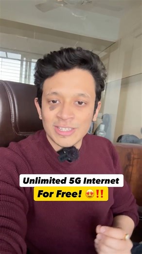 Unlimited 5G internet for Free!😍😍😍