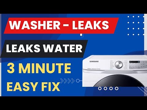 ✨ Front Load Washer Leaks - EASY 3 MINUTE FIX ✨