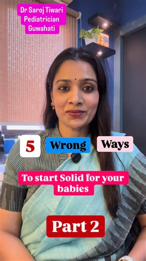 Most babies don’t struggle with food… parents start solids the wrong way. Starting solids is exciting… but these 5 mistakes can silently delay your baby’s eating skills Dal water, biscuits, force-feeding, comparing babies, expecting full bowls — sound familiar? Let’s start RIGHT, not rushed. Comment “SOLID” to learn the correct way to start solids. starting solids baby, baby first food, 6 month baby food, baby weaning mistakes, how to start solids India, pediatrician baby feeding tips, baby led 