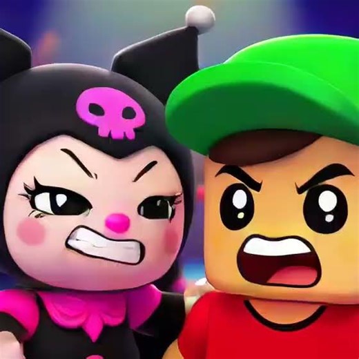 Kuromi vs Roblox: EPIC Hair-Pulling Wrestling Battle!"