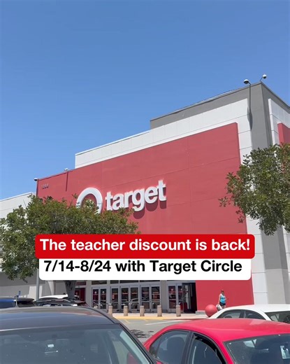 8.6M views · 1.4K reactions | TEACHERS! ✏️ Get 20% off one qualifying storewide purchase as a verified teacher or school staff with Target Circle. Valid 7/14–8/24.  | Target | Facebook