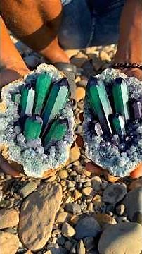 Nature’s Hidden Treasures: Stunning Amber & Emerald Crystal Discoveries