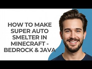 How To Make Super Auto Smelter In Minecraft - Bedrock & Java - UPDATED!
