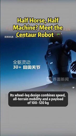 Half horse, half machine? Meet the Centaur Robot 🤖🐎