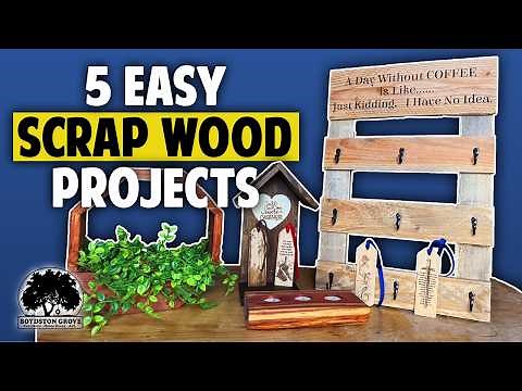 5 Easy Woodworking Projects You Can Make With Scrap Wood