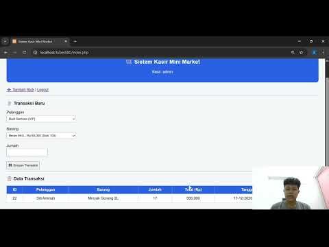 Demo Final Project Sistem Basis Data 2: Sistem Kasir Mini Market