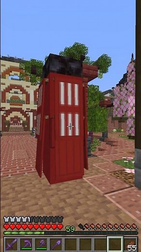 How to craft a Telephone Booth Banner #minecraft #minecraftbanner