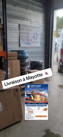 #HippocampeImportExport 🚢 Pour vos achats en ligne, livraison à notre dépôt 🇨🇵➡️🇾🇹 L'adresse ,mettez Votre : Nom Prénom Numéro de téléphone 7 rue Pascal 33370 TRESSES et nous 'envoyer m'envoyer votre nom prénom et numéro de téléphone par SMS 06 99 79 16 98 ou 06 99 56 93 58 pour vous en registrer. Notre adresse email devis : contact@hippocampeimportexport.com Notre Site internet voir tarif : www.hippocampeimportexport.com Page Facebook pour suivre : https://www.facebook.com/share/1HJW8FBXD4