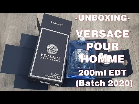 Unboxing Versace Pour Homme (2020 batch)