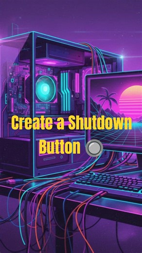 How to create a shutdown button? #shorts #itadvise #techtips #fypシ #pc #computer #foryou #it