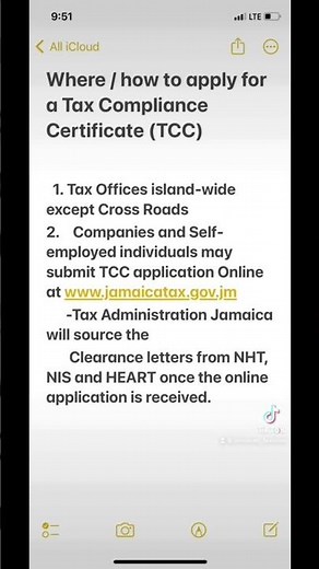 Where or how to apply for a TCC.