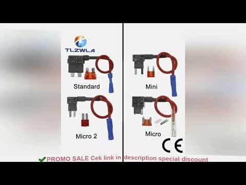 12V MINI SMALL MEDIUM Size Car Fuse Holder Add-a-circuit TAP Adapter with 10A Micro Mini Standard AT