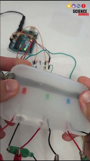 artificial robotic skin with embedded LEDs | science project