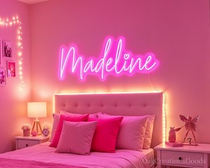 Kids Name Neon Sign | Personalized LED Bedroom Wall Light | Night Light Decor | Gift Idea - Etsy