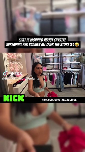 While Crystal is shopping to look good for her ex the chat is worried about this 👀😂 || #fyp #crystalizaguierre #crystal #foryoupage #scabies
