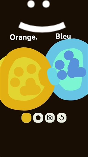 Orange + bleu = vert