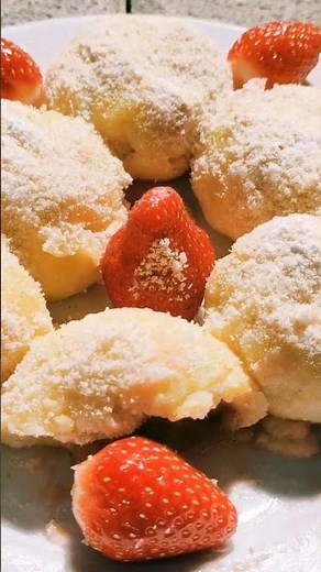 Erdbeer 🍓 Topfenknödel Zwetschgenknödel aus Kartoffelteig