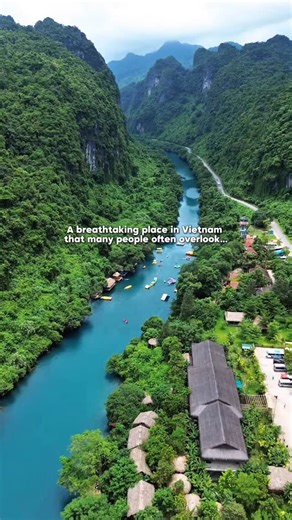 Vietnam Less Touristy Private Tours on Instagram: "A magical land where nature paints its finest masterpieces… 🌿 Quang Binh enchants with its emerald-blue underground caves, crystal-clear rivers flowing through majestic limestone mountains. Home to the legendary Phong Nha Ke Bang National Park, a UNESCO World Heritage Site, where every step reveals breathtaking beauty and peaceful moments. A perfect destination for nature lovers, adventure seekers, and anyone looking to discover a different sid