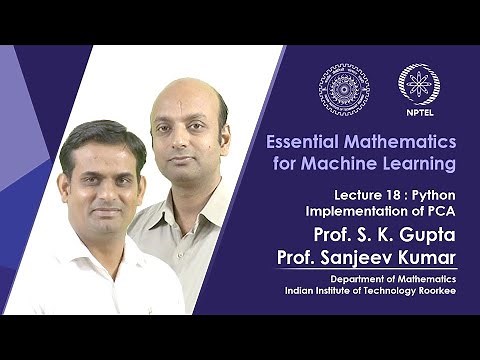 Lecture 18: Python Implementation of PCA